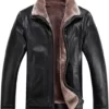 Butler Shearling Slim Fit Real Leather Jacket