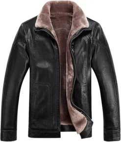 Butler Shearling Slim Fit Real Leather Jacket