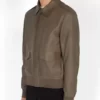 Butter Green A-2 Flight Leather Jacket