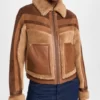 CSI Vegas Allie Rajan Triple Decker Suede Leather Jacket