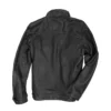 Calfskin Black Jean Leather Jacket Back