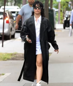 Camila Cabello Leather Coat