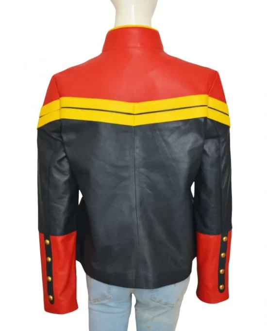 Captain Marvel Carol Danvers Top Leather Jacket