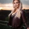 Charlotte Flair Brown Biker Jacket – WWE