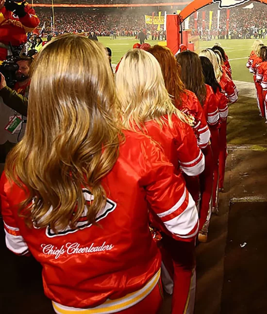 Cheerleaders Red Varsity Pure Leather Jacket