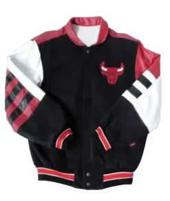 Chicago Black and Red Real Leather Jacket
