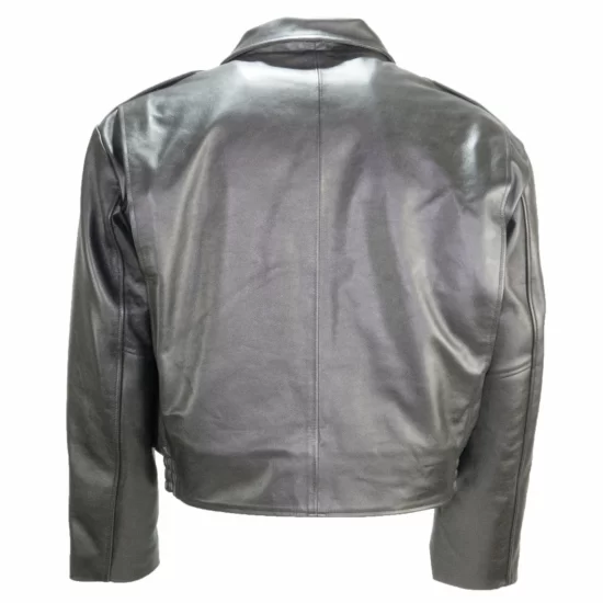 Chicago Police Leather Jacket BAck