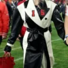 Chiefs Brittany Mahomes Trench Leather Coat