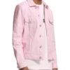 Chris “Ludacris” Pink Trucker Top Leather Jacket