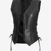 Cindy Women's Black Western Best Leather Vest