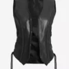 Cindy Women's Black Western Leather Vest