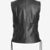 Cindy Women's Black Western Pure Leather Vest