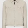 Claim To Fame Kevin Jonas Trucker Suede Jacket Front