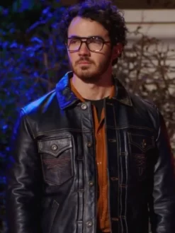 Claim To Fame S02 Kevin Jonas Top Leather Jacket