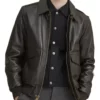 Classic Brown A-2 Flight Real Leather Jacket