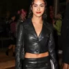 Coach Spring 2024 Camila Mendes Black Crop Real Leather Jacket