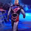 Cody Rhodes Military Long Ring Real Leather Coat in Red