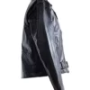 Collin Black Biker Leather Jacket