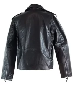 Collin Black Biker Top Leather Jacket