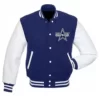 Cowboys Blue Wool Varsit Real Jacket