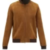 Curtz Suede Leather Bomber Top Leather Jacket