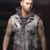Cyber Punk 2077 Grey Leather Vest