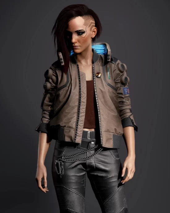 Cyberpunk 2077 Best Bomber Leather Jacket