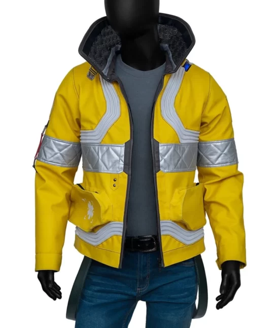 Cyberpunk 2077 Edgerunners David Martinez Yellow Leather Jacket
