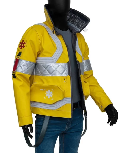 Cyberpunk 2077 Edgerunners David Martinez Yellow Real Leather Jacket
