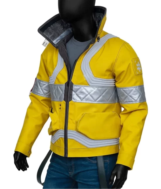 Cyberpunk 2077 Edgerunners David Martinez Yellow Top Leather Jacket