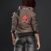 Cyberpunk 2077 Genuine Bomber Leather Jacket