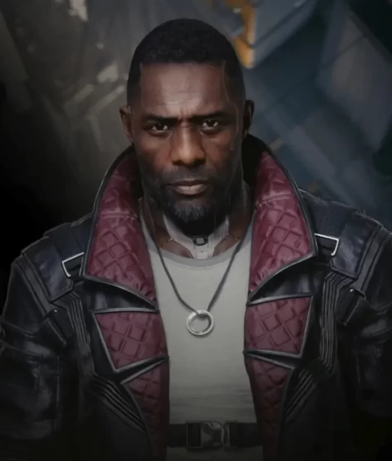 Cyberpunk 2077 Phantom Liberty Idris Elba Leather Coat