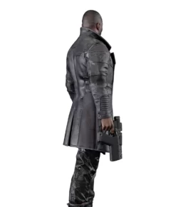 Cyberpunk 2077 Phantom Liberty Idris Elba Real Leather Coat