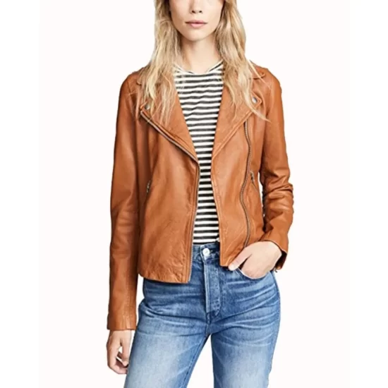 DCs Legends of Tomorrow S04 Ava Sharpe Brown Leather Jacket