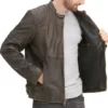 DOCO Distressed Brown Top Leather Jacket