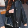 Dakota Johnson Black Genuine Leather Jacket