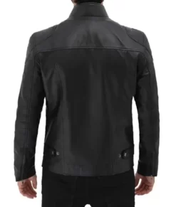Daniel Black Biker Top Leather Jacket