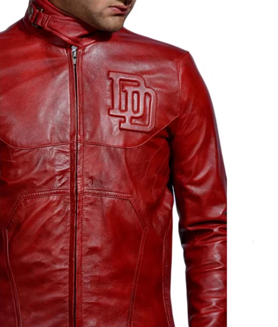 Daredevil Red Genuine Leather Jacket