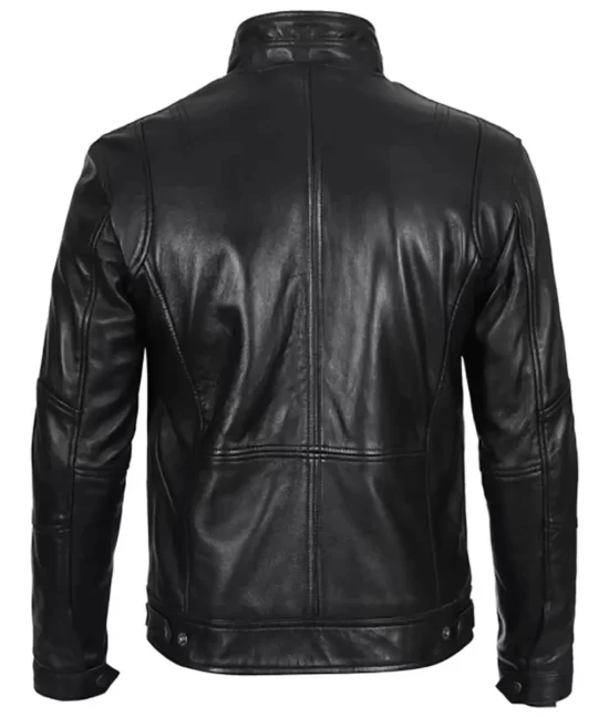 Darian Men’s Utility Cafe Racer Top Leather Jacket