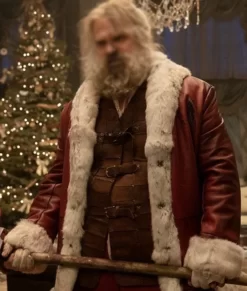 David Harbour Violent Night Santa Claus Prenium Leather jackets