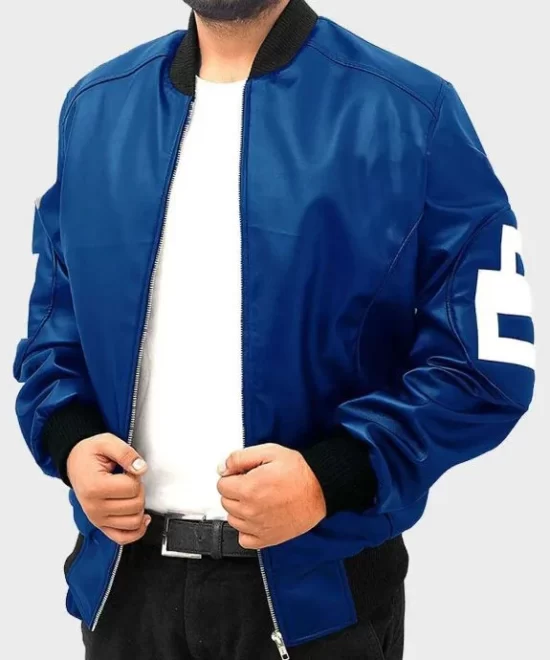David Puddy Seinfeld 8 Ball Blue Bomber Jacket