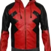 Deadpool Leather Hoodie