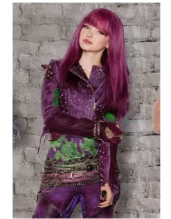 Descendants Costume Mal Best Purple Leather Jacket