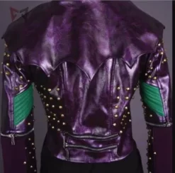 Descendants Costume Mal Genuine Purple Leather Jacket