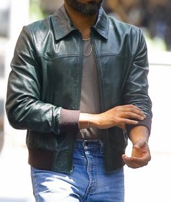 Donald Glover Green Top Leather Jacket