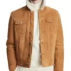 Donovon Sherpa Trucker Real Leather Jacket
