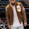 Drake Brown Bomber Varsity Jacket