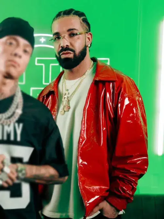 Drake On The Radar patent leather Jacket