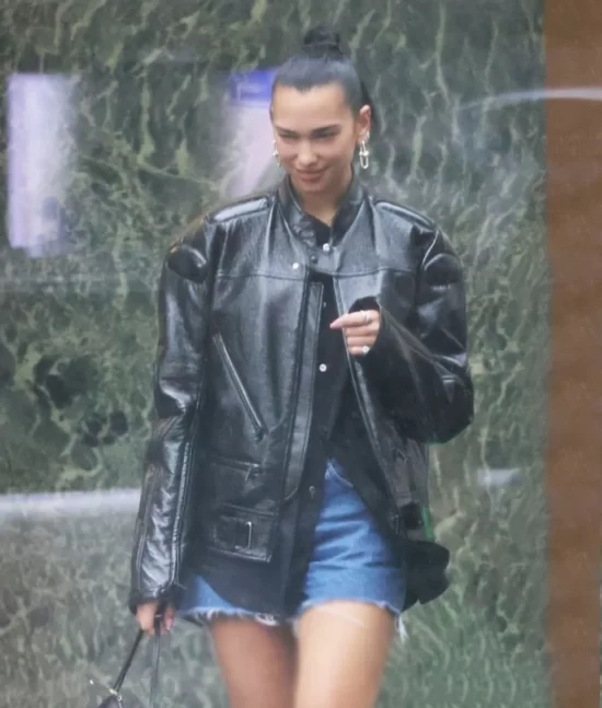 Dua Lipa Real Leather Jacket