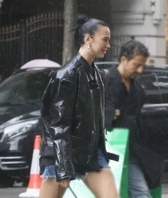 Dua Lipa Real Leather Jacket